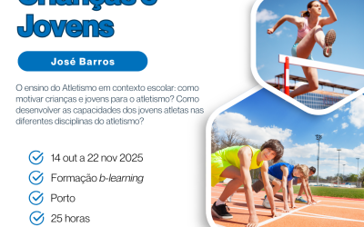 O ATLETISMO PARA CRIANÇAS E JOVENS – 14 out a 22 nov 2025
