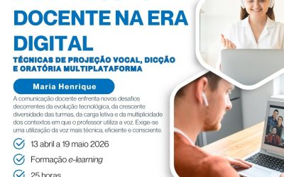 VOZ, COMUNICAÇÃO E EXPRESSÃO DOCENTE NA ERA DIGITAL – 13 de abril a 19 de maio 2026
