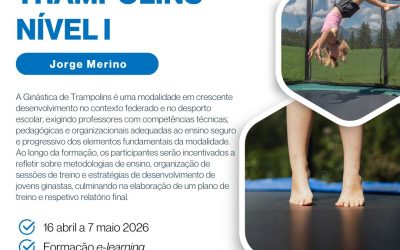 GINÁSTICA DE TRAMPOLINS – NÍVEL I – 16 abr a 7 maio 2026