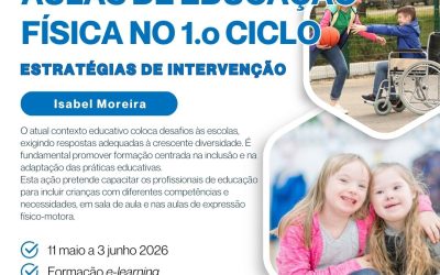 DIVERSIDADE NAS AULAS DE EDUCAÇÃO FÍSICA NO 1.º CICLO – 11 maio a 3 jun 2026