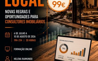 ALOJAMENTO LOCAL – NOVAS REGRAS E OPORTUNIDADES PARA CONSULTORES IMOBILIÁRIOS – 6 jul a 10 ago 2026