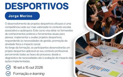 DESENVOLVIMENTO DE PROJETOS DESPORTIVOS – 16 set a 15 out 2026