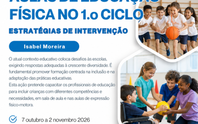 DIVERSIDADE NAS AULAS DE EDUCAÇÃO FÍSICA NO 1.º CICLO – 7 out a 2 nov 2026