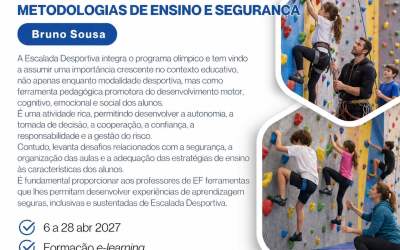 ESCALADA DESPORTIVA EM CONTEXTO ESCOLAR – 6 a 28 abr 2027